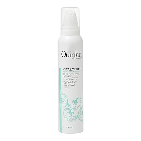 Ouidad VitalCurl+ Curl Defining Mousse, Lightweight Hair Foam, Styler for Soft, Touchable Hold, Adds Shine, Bounce & Volume, For Spiral Curls
