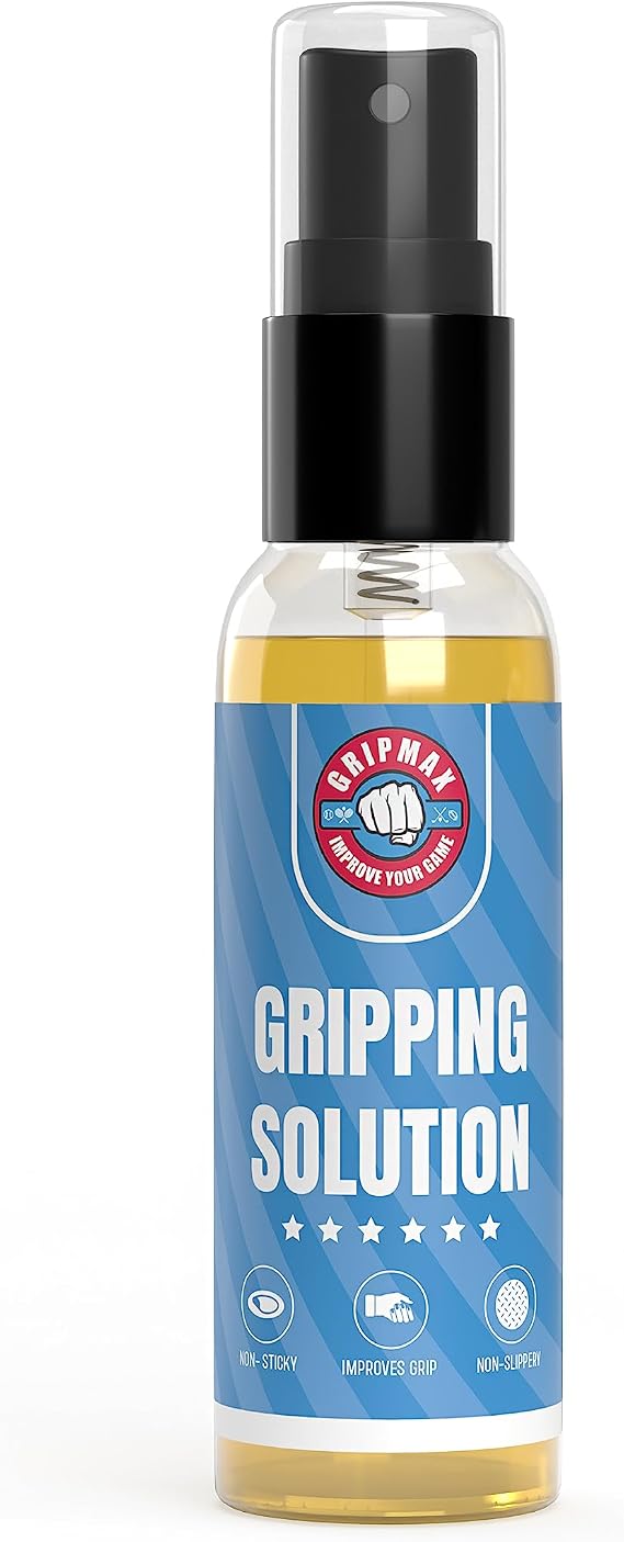 GRIPMAX Grip Enhancer Spray - Non-Slip Formula for Ultimate Grip, Sweat-Resistant & Quick-Drying Athletic Adhesive Spray - Long-Lasting & Non-Sticky Grip Boost Anti Slip Spray (Tennis)