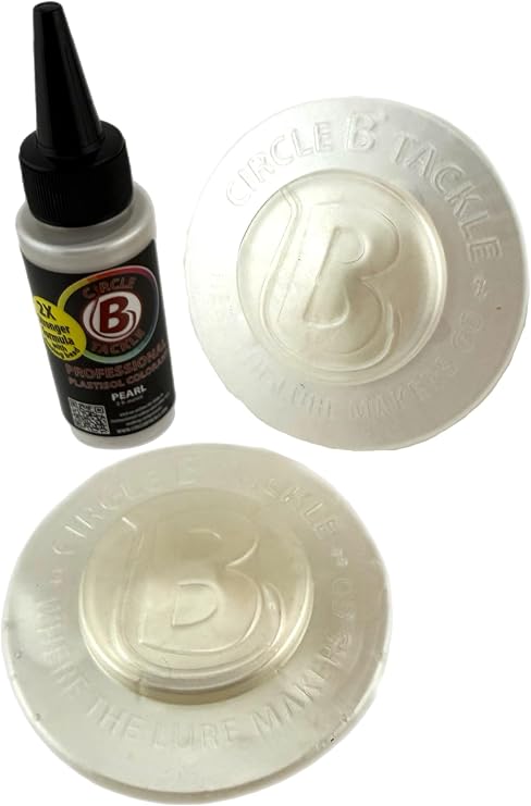 Pearl Plastisol Colorant for Making Soft Plactic Fishing Lures, Coloring Plastic Fishing Baits, 2X Strong, 2oz Bottle