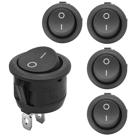 5Pcs 12v Awitch, Toggle Switch, Rocker Switch, Switches, 12v Light Switch, Witches for Car, Boat, Homehold Application