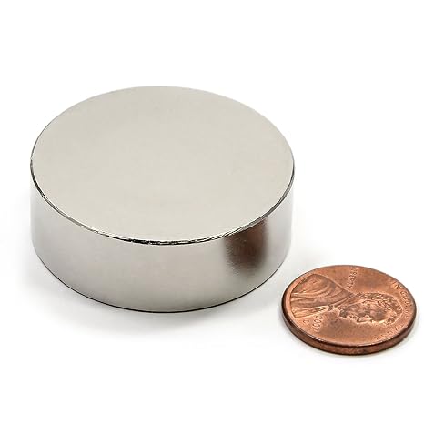 CMS MAGNETICS - N52 Grade Neodymium Magnet Dia 1.5 X 1/2 NdFeB Rare Earth 1-Count