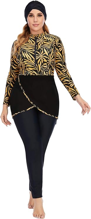 Muslim Swimsuits for Women 3 Piece Long Sleeve Modest Swimwear Islamic Arabic Swimming Costume Hijab Burkini