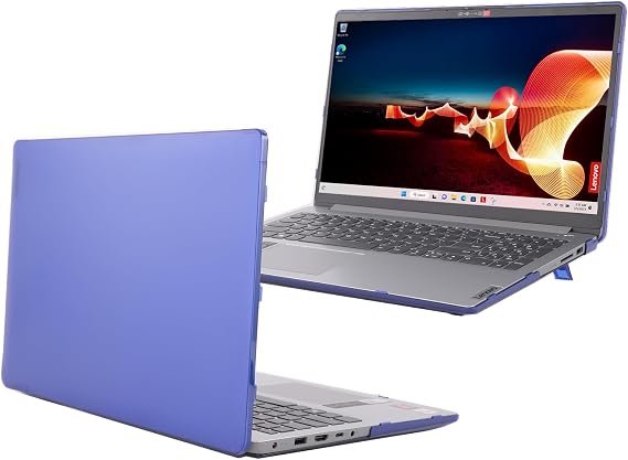 mCover Case Compatible ONLY for 2022-2024 15" Lenovo IdeaPad 1 Series (15ADA7 / 15AMN7 / 15ALC7 / 15IAU7 / 15IGL7 / 15IJL7 / 15IRU7) Windows Laptops (NOT Fitting Any Other Models)- Blue