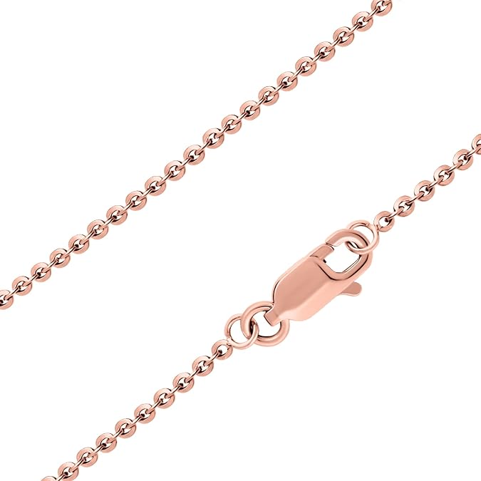 SEA OF ICE Sparkle Paillette Italian Chain Necklace Silver Chain Necklace for Women and Men 925 Sterling Silver ring Clasp Jewelry Chain Multisize Silver Chain Unisex