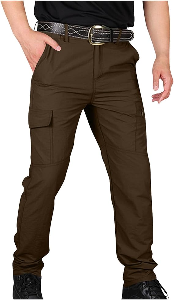 Tactical Pants for Men Water Resistant Ripstop Cargo Pants Lightweight Quick Dry Outdoor Hiking Pant Work Trousers