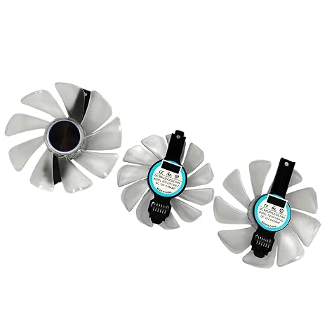 GPU Cooling Replacement Fan for Sapphire RX 5700XT 5700 Nitro+ / Nitro+ Special Edition D6 OC Series 6 Pin 95mm 85mm FDC10H12D9-C FD10015M12D Blue Led