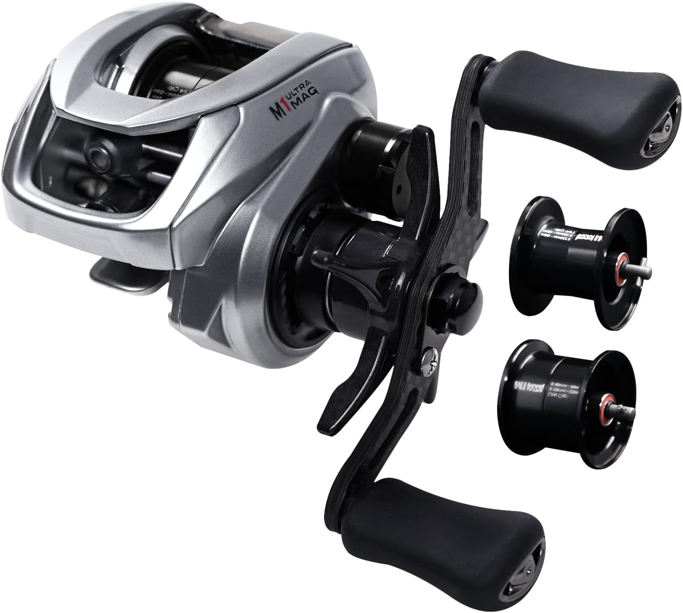 M1 Baitcaster Fishing Reels,4.76oz Ultralight Carbon Fiber Fishing Reel,7.6:1 High-Speed Gear Ratio Fishing Reel with Compact Design,101 Hybrid Ceramic Bearing Freshwater Saltwater