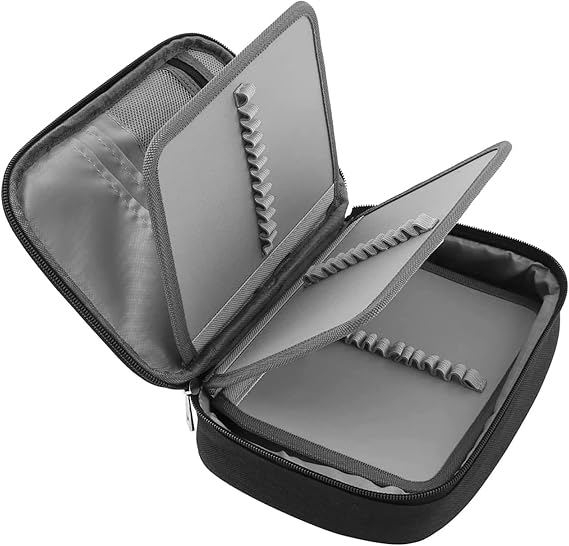 Large Capacity Pencil Case Pencil Case 72 Slots Pencil Bag 23x17x7 Cm, Multi-Layer Detachable Pen Bag, Book Pencil Organiser Case for School Office Art Craft (Black)