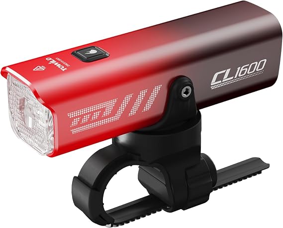 TOWILD Bike Lights for Night Riding,Compatible with Garmin/GoPro Mount,Rechargeable Battery,Waterproof Bike Front Light for Commuter Cyclists-Fits All Bikes