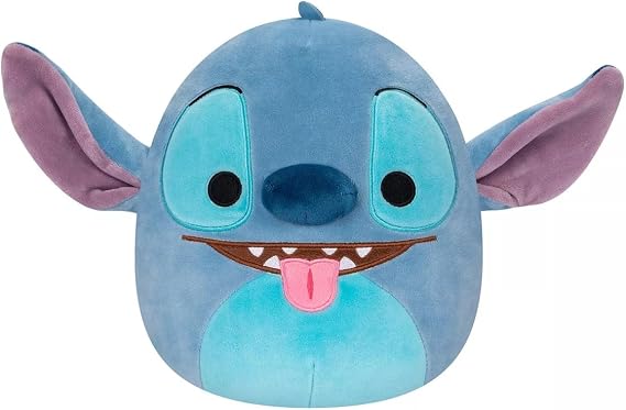 Squishmallows Stitch with Tongue Out 8 inches - Official KellyToy Ultrasoft Stuffed Animal Plush Toy
