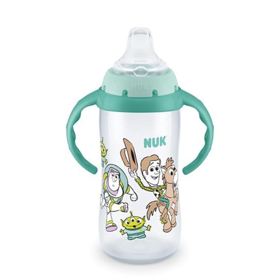 NUK Plastic Disney Learner Cup, 10 oz, 9+ Months BPA Free, Spill Proof Sippy Cup