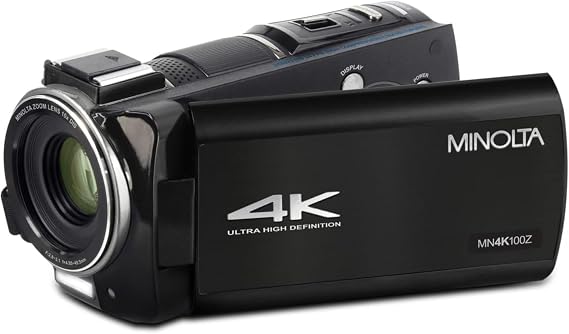 Minolta MN4K100Z 28MP 4K Ultra HD 3.5" Touchscreen Night Vision Camcor