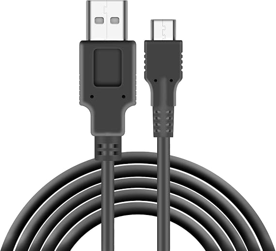 ECHZOVE Charger Compatible with Nintendo Switch, Charging Cable Compatible with Nintendo Switch, Charger Cable Compatible with Nintendo Switch Pro Controllers - Black (4.92ft)