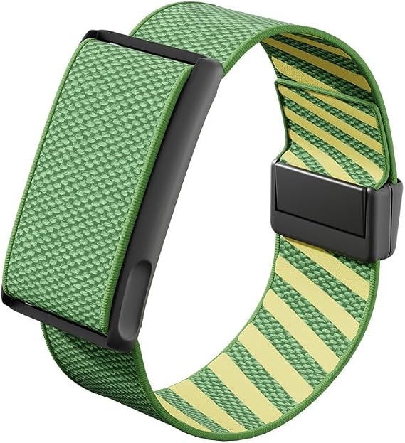 Nylon Loop Sport Band/strap for Amazfit Helio Fitness Tracker | Elastic Soft Replacement Wristband with Alloy Frame & Hook and Loop Clasp | Sweat-Resistant Strap for Workouts & Daily Wear