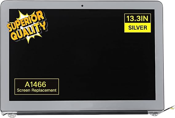 Screen Replacement for MacBook Air A1466 Mid 2013 to 2017 Year EMC 2632 EMC 2925 EMC 3178 LCD Display Screen Full Assembly Complete Top Assembly 13.3" 1440x900