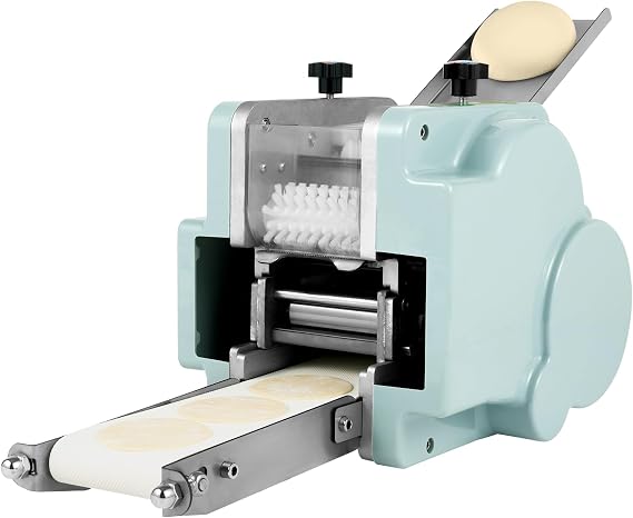 Electric Dumpling Wrappers Maker, 140W 110V Commmercial Automatic Dumpling Wrappers Maker Restuarant Dumpling Skin Processing Machine Round Mold Wonton Processing Equipment for Breakfast Street Shops