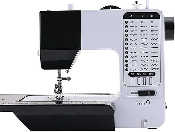 Heavy Duty 38 Stitch Multifunctional Portable Industrial Sewing Machine - Perfect For Beginners And Advanced Users - With Night Light And Extension Table - All Sewing Needs Met