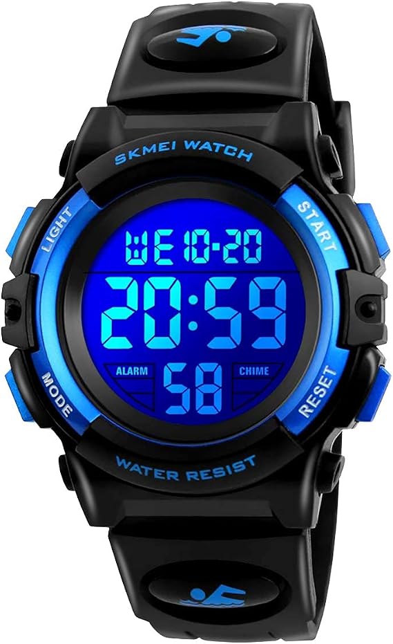 Kids Watch, Children's Watch, Digital Boy Girl Watch, Boys Sports Watch Popular, Multifunctional, 50 Meter Waterproof, Outdoor, Stylish, Boys, School Entrance Celebration, Christmas, Birthday Present