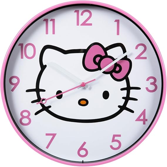 Hobby Lobby Hello Kitty Wall Clock, 9.75 Inches, Round