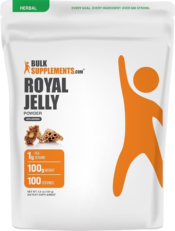 Royal Jelly Powder - Royal Jelly Supplement, for Immune Support - Gluten Free, 1g per Serving, 100g (3.5 oz) (Pack of 1)