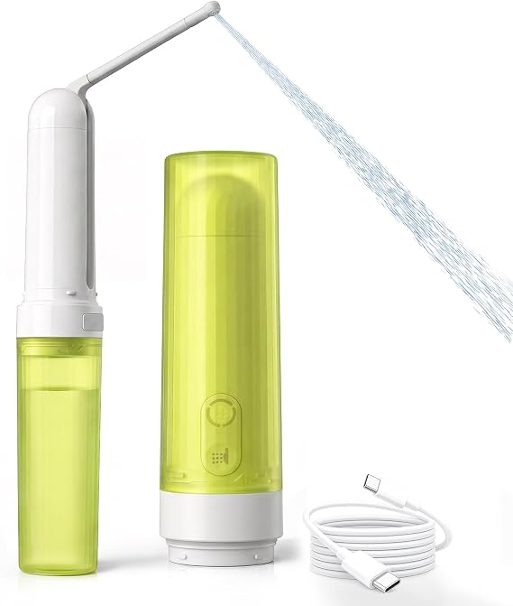 Electric Portable Bidet Sprayer with 3 Pressure Modes Green