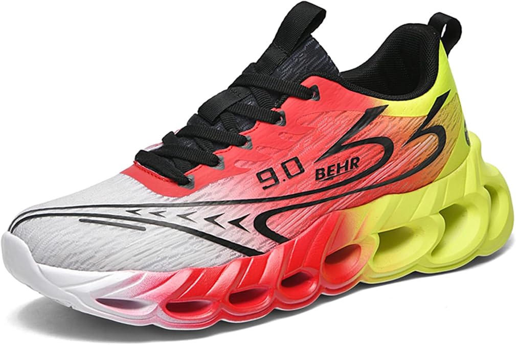 Men's Running Shoes, Soft High Rebound Sole, Breathable Upper, Lightweight, Comfortable, Suitable for Daily Running, Jogging and Casual Sports