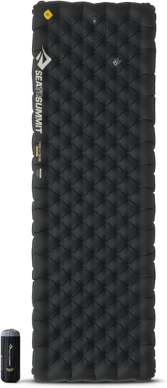 Sea to Summit Ether Light XR Pro Insulated Sleeping Pad, Rectangular/Large | High-performance insulated sleeping pad with ThermalCore insulation delivers maximum warmth for alpine and winter camping
