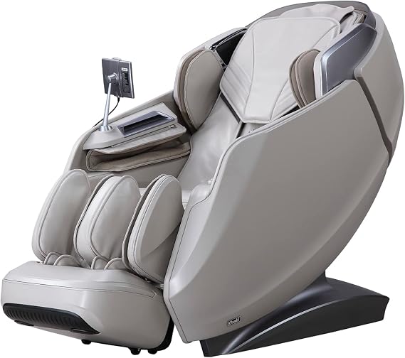 Osaki OS-3D/4D Avalon SL-Track 2 Stage Zero Gravity Full Body Roller Airbag Massage Back and Calf Infrared Heat with Foot Roller Massage (Beige)