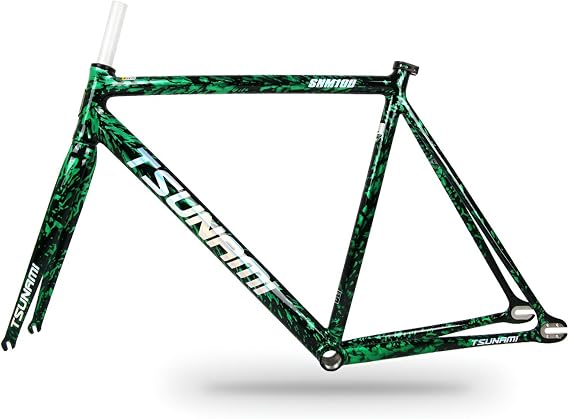 700C Fixed Gear Bike Frameset 49CM 52CM 55CM 58CM Aluminum Alloy Frame C Brake Racing Track QR 100/120mm With Fork