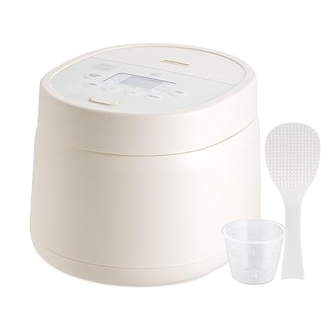 IRIS USA Micom Japanese Rice Cooker, 3 Cup Uncooked, Fuzzy Logic | With Recipe Presets, Multi Function: Slow Cooker, Steamer, Hot Pot & Warming Function, Compact & Portable