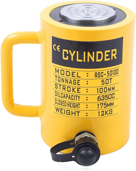 50T 4Inch Hydraulic Lifting Cylinder Jack Single Acting Hydraulic Ram Cylinder 100mm