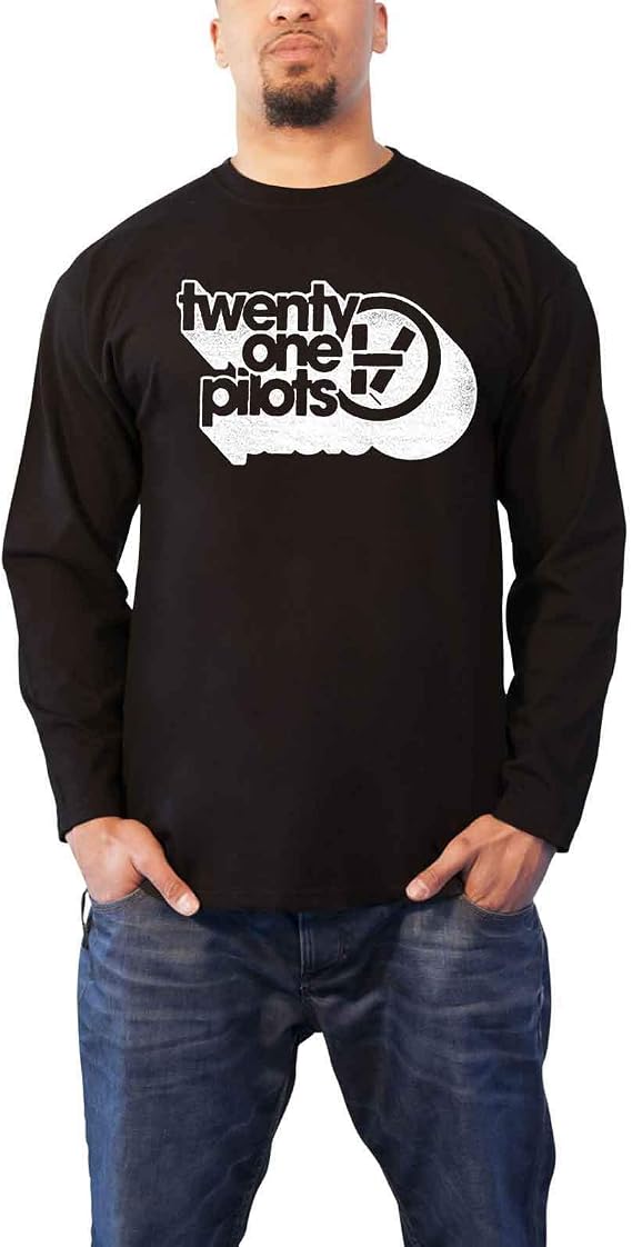 Twenty One Pilots T Shirt Vessel Vintage Official Mens Black Long Sleeve Size XXL