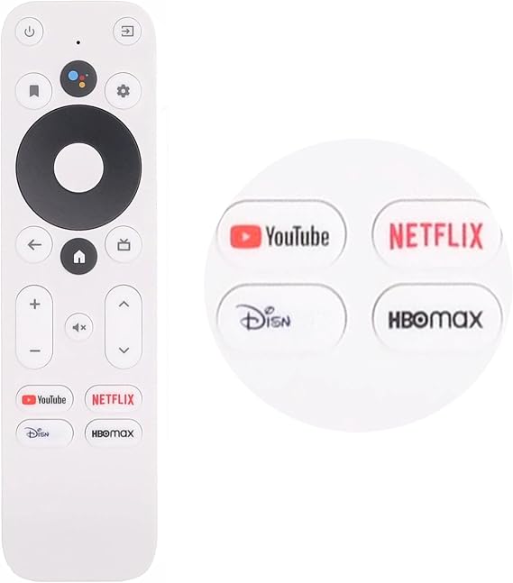 Replacement for ONN Android TV 4K UHD Stick TV Box Remote Control - with Voice Function