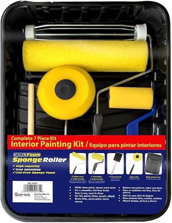 Roller Tray Kit 6Pc Yell Foam