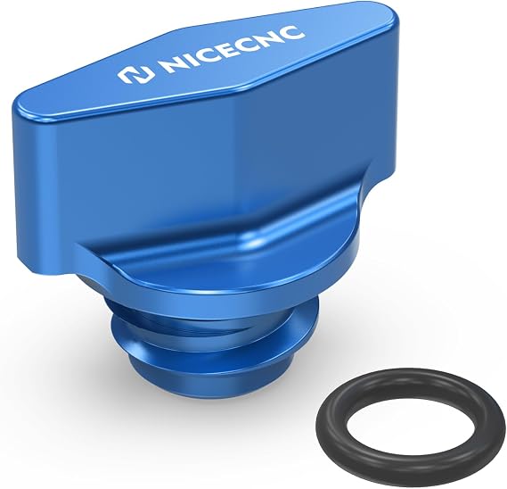 NICECNC Blue Clutch Cover Drain Plug Compatible with Polaris General 4 1000 EPS 2017-2018, Ranger 800 HD EPS 2010-2011, RZR Trail S Sport 2023, XP Edition XP Ultimate 2024, See Fitments