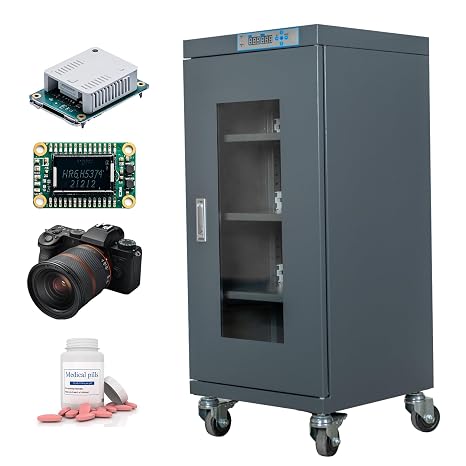 160L / 5.65 Cu.Ft. Electronic Dry Cabinet with Humidity Control for Camera & Lens Storage, Photography Equipment, Guitars & 3D Printer Filament, Moisture Proof Box