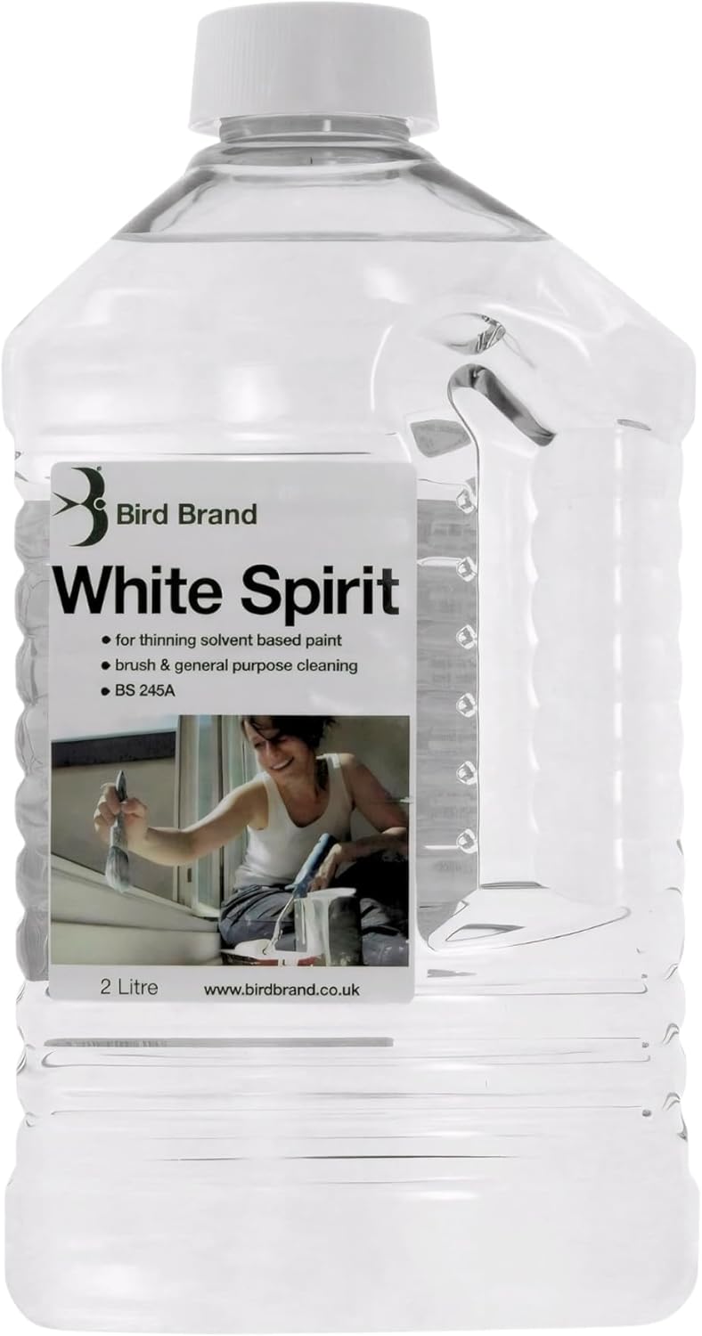 FERRIS | White Spirit 2 Litre Premium Quality Paint Solvent for Stripping Paint & Cleaning Paint Brushes | Paint Thinner, Stain Remover, Oil Based Paint Cleaner