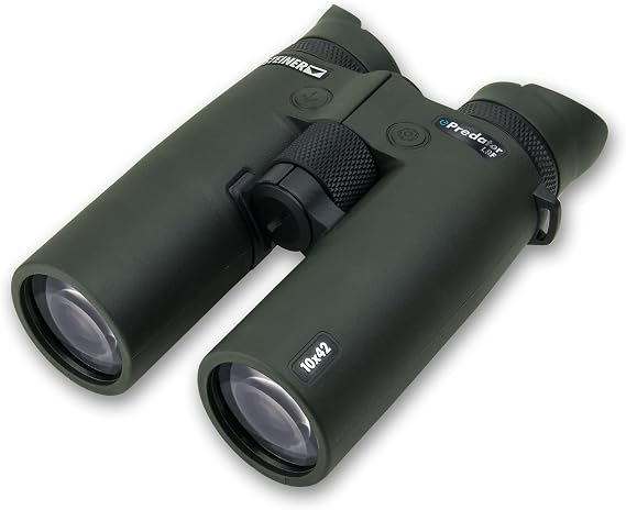 Steiner ePredator LRF 10x42mm Laser Rangefinding Binoculars Precision 3,000M Ranging with Impact Locator, HD Optics, Bluetooth Connectivity, and Heritage | Impact Locator, bluetooth Connectivity, HD Optics, heritage , precision 3,000M Ranging, 000M Ranging