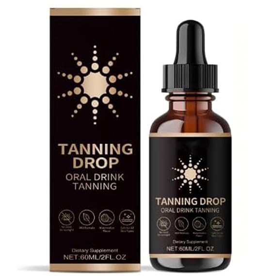Sunless Drinkable Tanning Drops, 2Fl Oz Tanning Drops