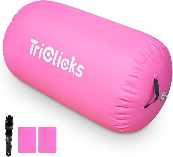 Air Roller Inflatable Tumbling Gymnastics Mat Air Roll Barrel Tumble Track Back handspring Mat for Gymnastics Yoga Training Cheerleading Home Use
