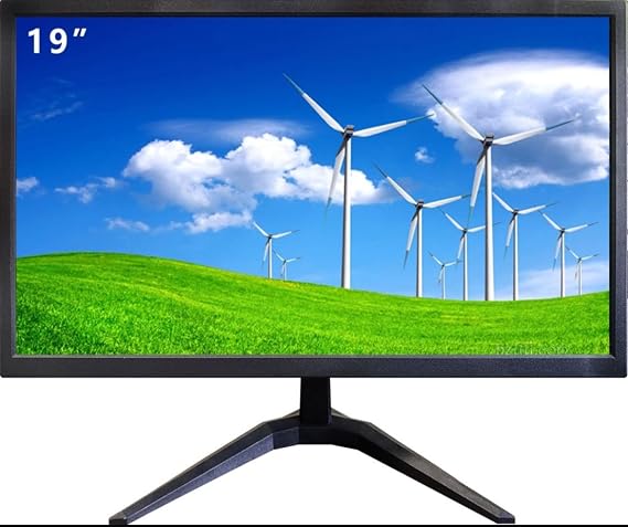 22"/19" LED Profesyonel Monitör | HDMI VGA Rca USB Girişli | 5ms Tepki Süresi | Dahili Hoparlörlü (İnç, 19)