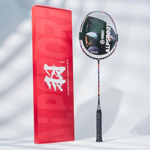 GJ 10U G5 Super Light Professional Full Carbon Fiber Badminton Racket with Gift Box, Badminton Racquet for Outdoor Backyard Sports Including 1 Flannel Bag, 2 Grips Tapes
