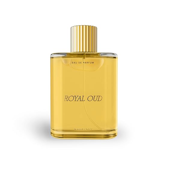 MAKARI Royal Oud Eau de Parfum (3.4 oz) | Oud-Inspired Fragrance | Warm Woody & Subtle Spice Notes | Classic Middle Eastern Style Eau de Parfum Spray