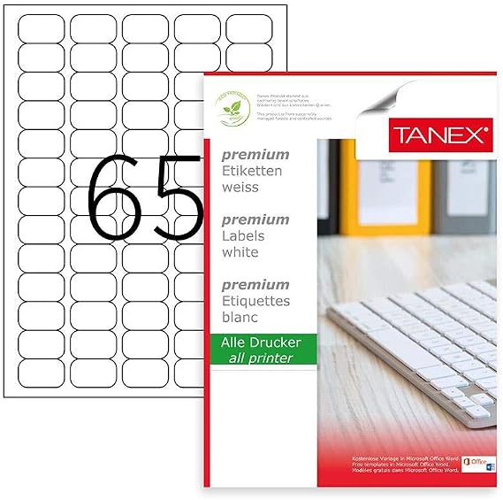 Tanex TW-2065 Lazer Etiket