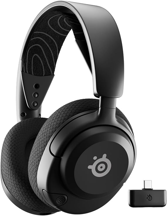 SteelSeries Arctis Nova 5 Wireless Multi-Platform Gaming and Mobile Headset, More than 100’ Audio Presets, 2.4GHz or Bluetooth - Gen 2.X ClearCast Microphone – PC, PS5, PS4, Wireless, Black