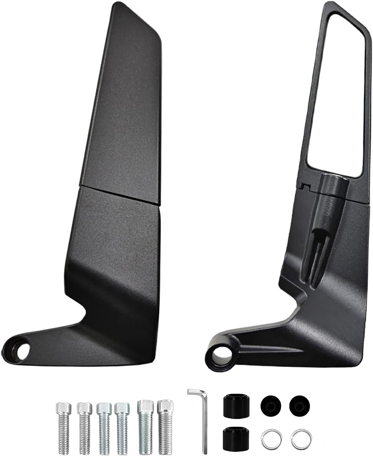 Motorcycle Mirrors Adjustable Rotating Stealth Wind Wing Side Rearview Mirror for 1290 Super Duke R Evo ABS 390 Z400 Z650 Z900 Z1000 V4 S1000 Street Bike