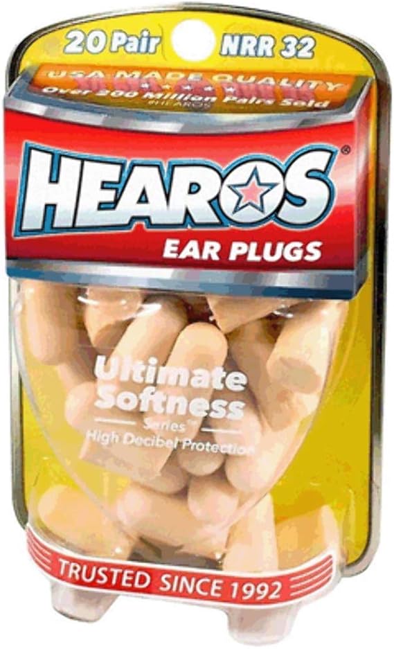 Hearos Ear Plugs, Ultimate Softness Series 20 pr (Pack of 3)
