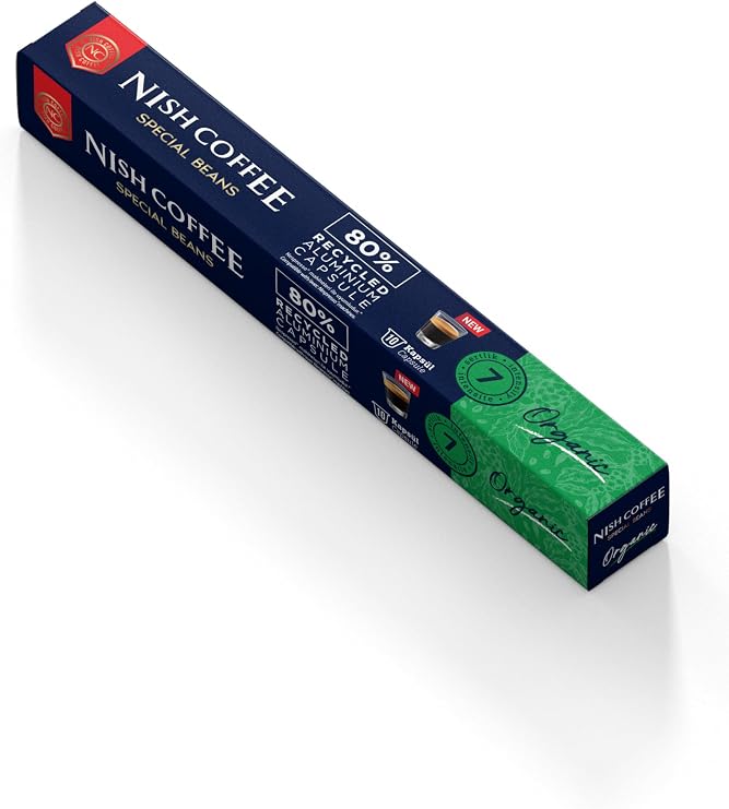 Nish Coffee Kapsül Kahve 8 Organic (Nespresso Uyumlu) - 10 Adet