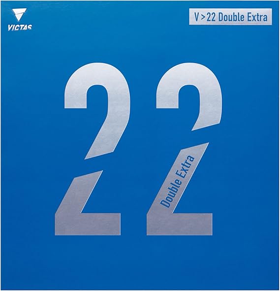 Victas VICTAS Table Tennis Rubber V>22 Double Extra High Energy Tension Soft Lining Red/Black/Blue 200070