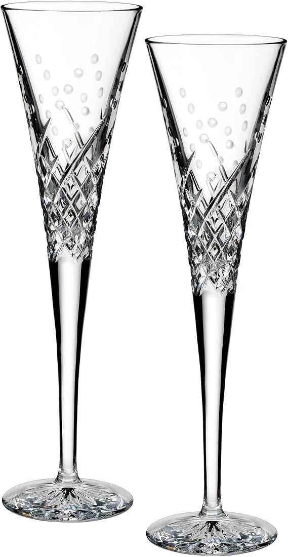 Waterford Wishes Happy Celebrations Toasting Flute Pair